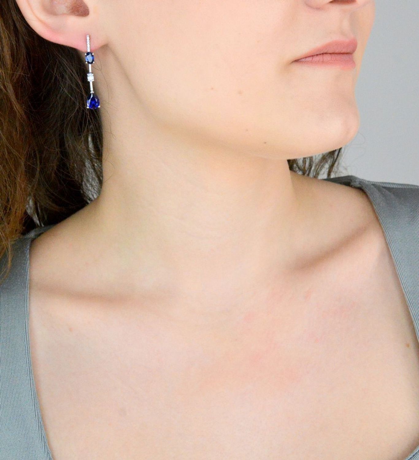 Kolczyki długie z srebrna Dall'Acqua. Kolczyki srebrne w Sklepie z Biżuterią zegarki-diament.pl.Piękna i Elegancka Kolczyki dla Kobiet.Prawdziwe Srebro.11.jpg